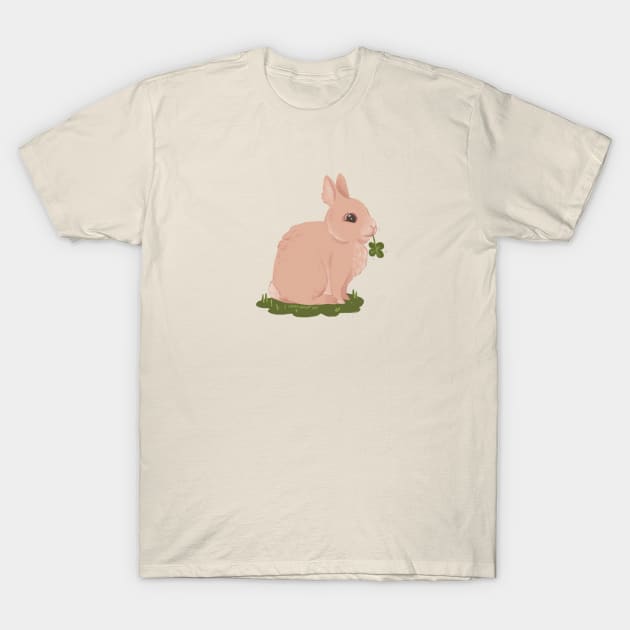 Lucky Bunny T-Shirt by SarahWrightArt